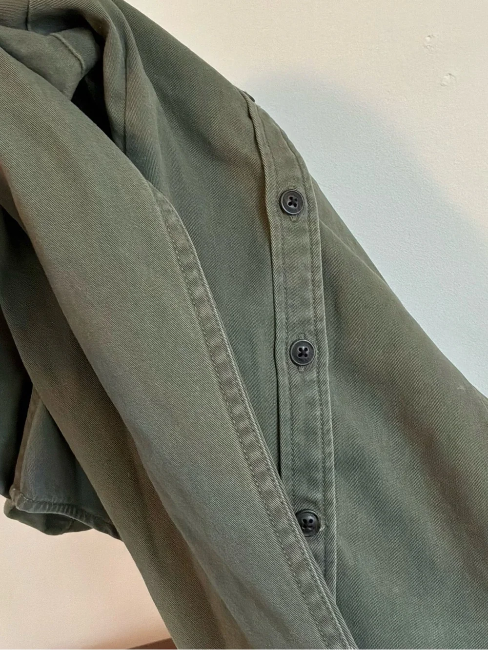 twik Olive Green Button-Front Shirt - Picture 2 of 2